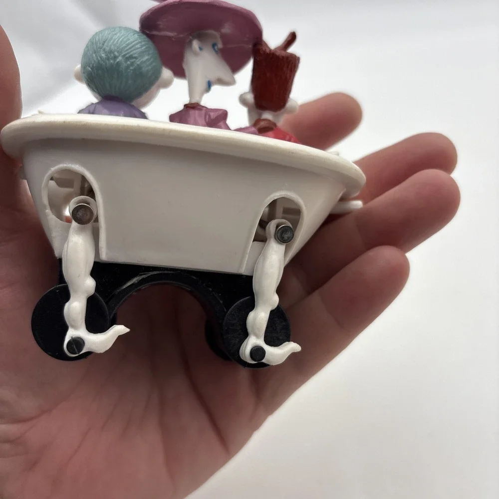 Disney Nightmare Before Christmas Lock Shock Barrel in Roll Along Bathtub Figure